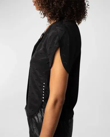 Zadig & Voltaire Tiffiny Short-Sleeve Top | Thumbnail 6 Zadig & Voltaire Tiffiny Short-Sleeve Top | Thumbnail 6