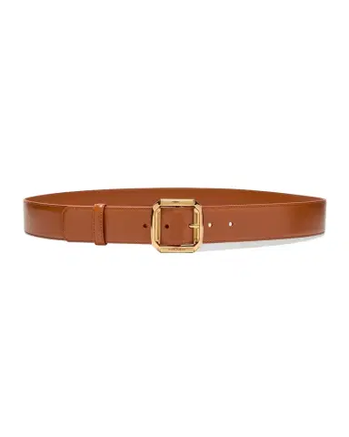 McQueen Leather Military Buckle Belt | Thumbnail 1