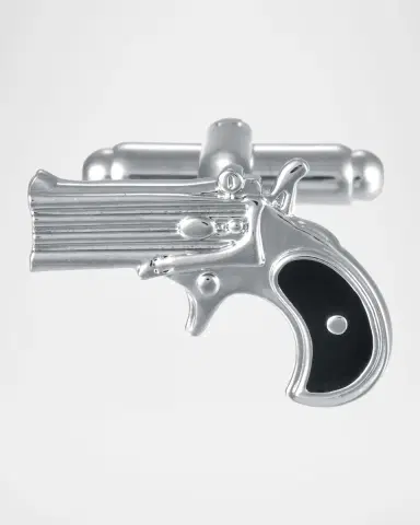 Link Up Men 's Revolver Pistol Cufflinks | Thumbnail 3