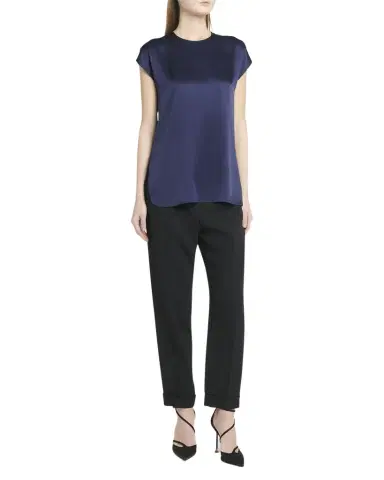 Giorgio Armani Cap-Sleeve Silk Blouse | Thumbnail 1