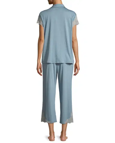 Natori Luxe Shangri-La Short-Sleeve Pajama Set | Thumbnail 6 Natori Luxe Shangri-La Short-Sleeve Pajama Set | Thumbnail 6