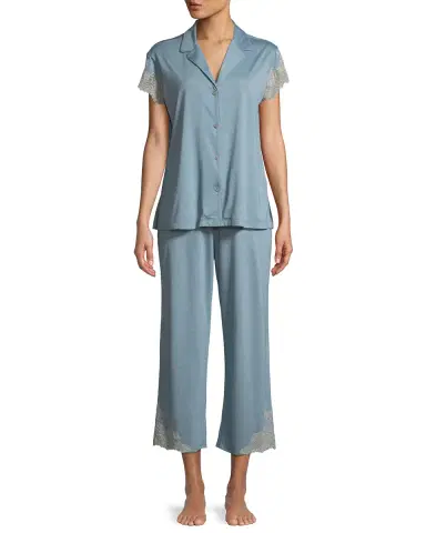 Natori Luxe Shangri-La Short-Sleeve Pajama Set | Thumbnail 7 Natori Luxe Shangri-La Short-Sleeve Pajama Set | Thumbnail 7