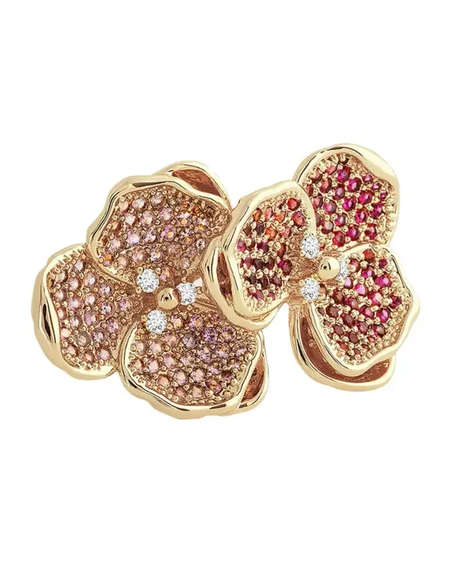 Cubic Zirconia Orchid Ring