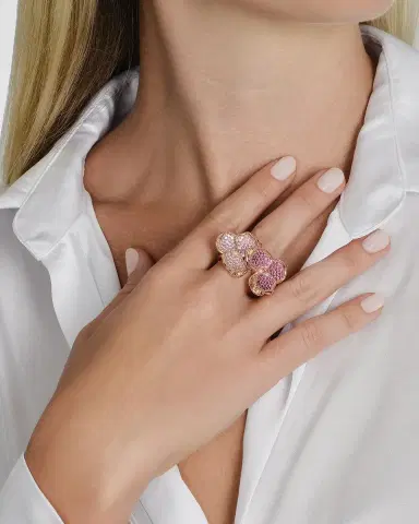 Anabel Aram Jewelry Cubic Zirconia Orchid Ring | Thumbnail 2