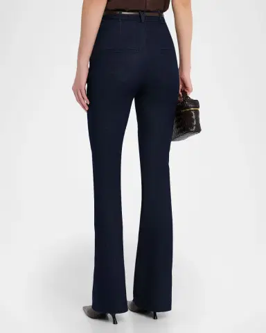 Veronica Beard Gracie Belted Denim Pants | Thumbnail 3 Veronica Beard Gracie Belted Denim Pants | Thumbnail 3