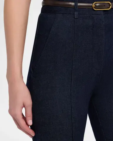 Veronica Beard Gracie Belted Denim Pants | Thumbnail 5 Veronica Beard Gracie Belted Denim Pants | Thumbnail 5