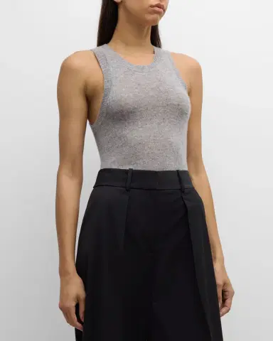 Veronica Beard Jerrel Cashmere Tank Top | Thumbnail 2 Veronica Beard Jerrel Cashmere Tank Top | Thumbnail 2