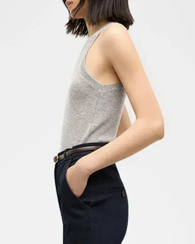 Veronica Beard Jerrel Cashmere Tank Top | Thumbnail 4 Veronica Beard Jerrel Cashmere Tank Top | Thumbnail 4