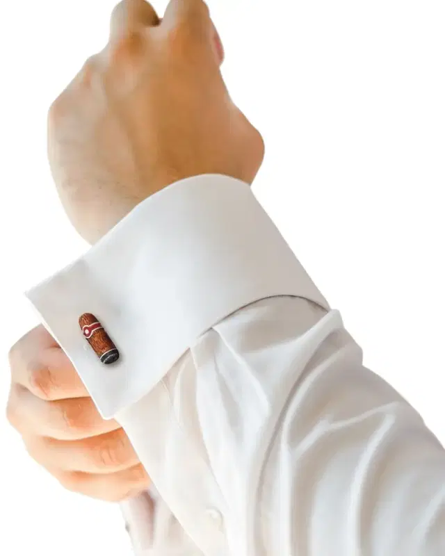 Men's Cigar And Match Cufflinks
