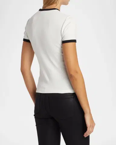 Courrèges Signature Contrast T-Shirt | Thumbnail 2