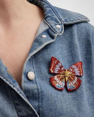 Mignonne Gavigan Bond Butterfly Brooch | Thumbnail 2