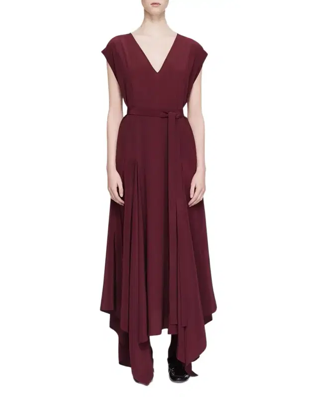 Joseph Goodman Handkerchief Silk Maxi Dress