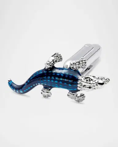 Link Up Men's Enamel Crocodile Cufflinks | Thumbnail 3