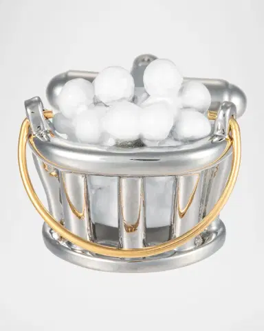 Link Up Men 's Bucket of Golfballs Cufflinks | Thumbnail 3