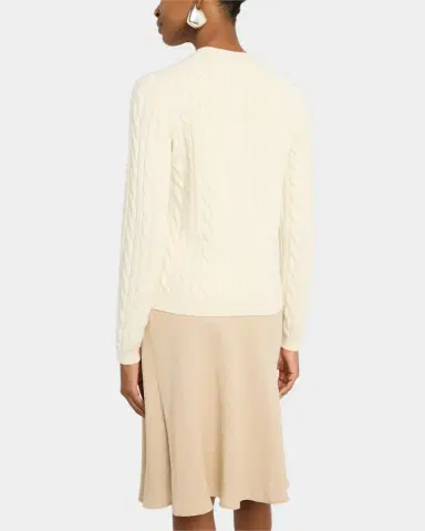 Loro Piana Jubilee Cable Baby Cashmere Cardigan | Thumbnail 3 Loro Piana Jubilee Cable Baby Cashmere Cardigan | Thumbnail 3
