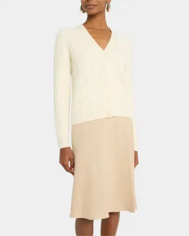 Loro Piana Jubilee Cable Baby Cashmere Cardigan | Thumbnail 4 Loro Piana Jubilee Cable Baby Cashmere Cardigan | Thumbnail 4