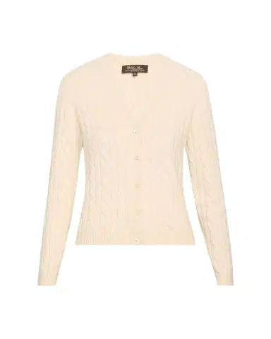 Loro Piana Jubilee Cable Baby Cashmere Cardigan | Thumbnail 1 Loro Piana Jubilee Cable Baby Cashmere Cardigan | Thumbnail 1