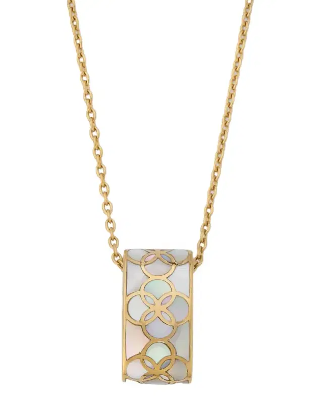 Petal Mother of Pearl Pendant Necklace