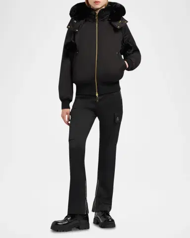 Moose Knuckles Debbie Reversible Faux-Fur Bomber Jacket with Detachable Hood | Thumbnail 2