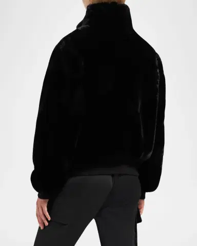 Moose Knuckles Debbie Reversible Faux-Fur Bomber Jacket with Detachable Hood | Thumbnail 3