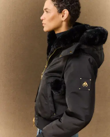 Moose Knuckles Debbie Reversible Faux-Fur Bomber Jacket with Detachable Hood | Thumbnail 4