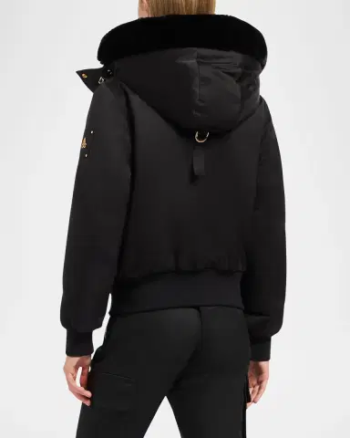 Moose Knuckles Debbie Reversible Faux-Fur Bomber Jacket with Detachable Hood | Thumbnail 6