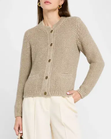 Loro Piana Baranca Cardigan Sweater Linen Cash Gg 3 | Thumbnail 3 Loro Piana Baranca Cardigan Sweater Linen Cash Gg 3 | Thumbnail 3