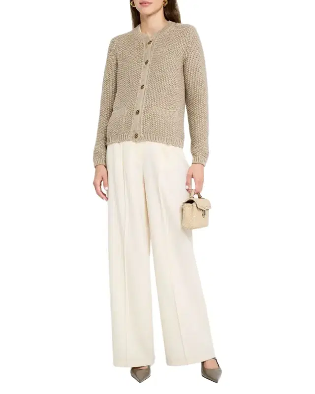Baranca Cardigan Sweater Linen Cash Gg 3