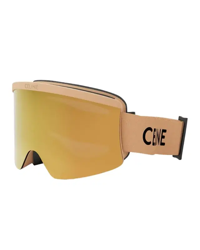 Monochrome Logo-Print Ski Goggles