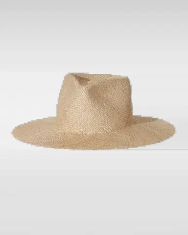 JANESSA LEONE Misha Structured Straw Fedora Hat | Thumbnail 2
