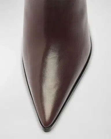 Schutz Mikki Leather Block-Heel Booties | Thumbnail 5 Schutz Mikki Leather Block-Heel Booties | Thumbnail 5
