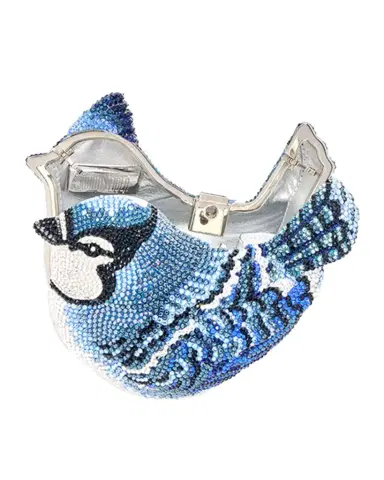 Judith Leiber Couture Blue Jay Bird Minaudiere | Thumbnail 1 Judith Leiber Couture Blue Jay Bird Minaudiere | Thumbnail 1