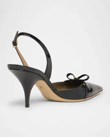 Ferragamo Gylla Patent Bow Slingback Pumps | Thumbnail 3