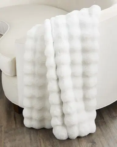 D.V. KAP Home Affair Faux Fur Throw, 55" x 72" | Thumbnail 2