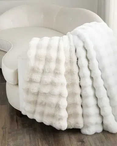 D.V. KAP Home Affair Faux Fur Throw, 55" x 72" | Thumbnail 1