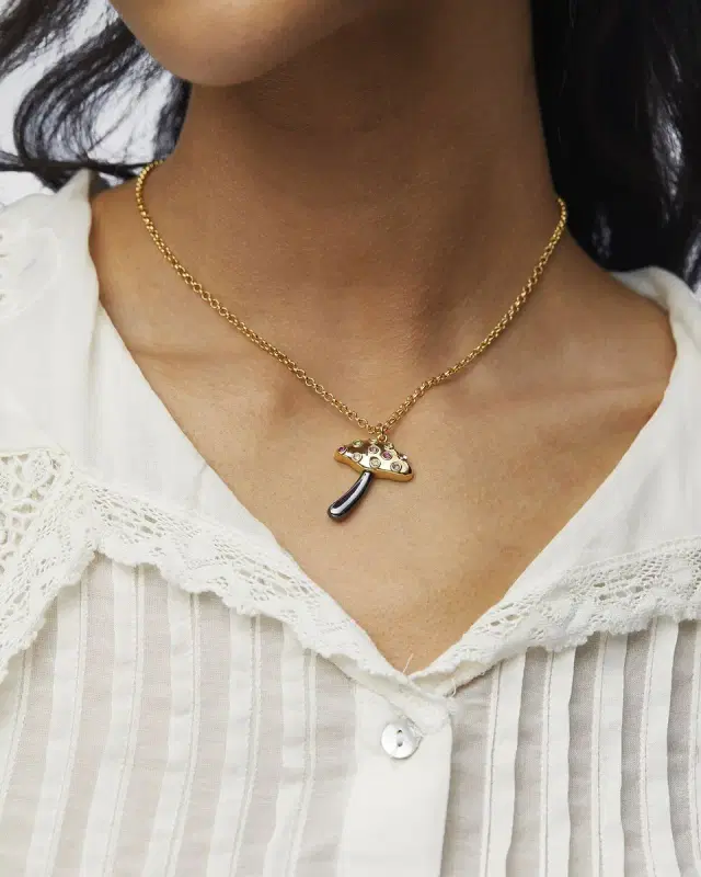 Mushroom Pendant Necklace