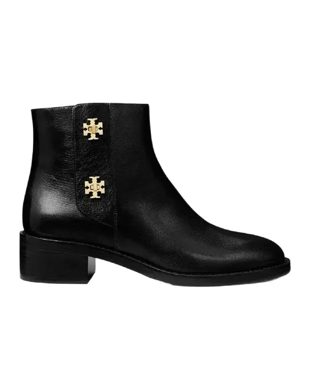 Tory Burch T-Lock Leather Ankle Boots
