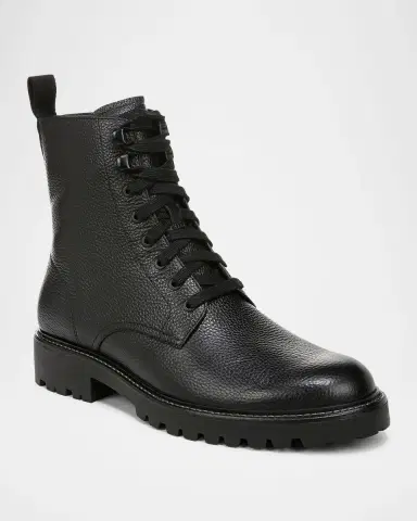 Vince Men's Dominic Supple Leather Utilitarian Boots | Thumbnail 4 Vince Men's Dominic Supple Leather Utilitarian Boots | Thumbnail 4