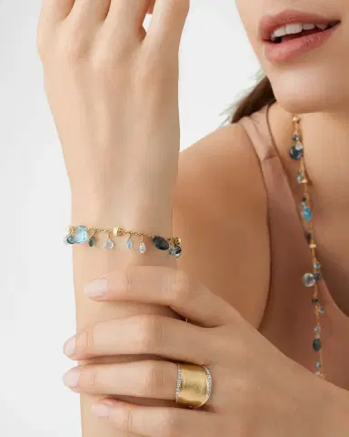 Marco Bicego 18K Yellow Gold Mixed Topaz Single-Strand Bracelet | Thumbnail 3 Marco Bicego 18K Yellow Gold Mixed Topaz Single-Strand Bracelet | Thumbnail 3