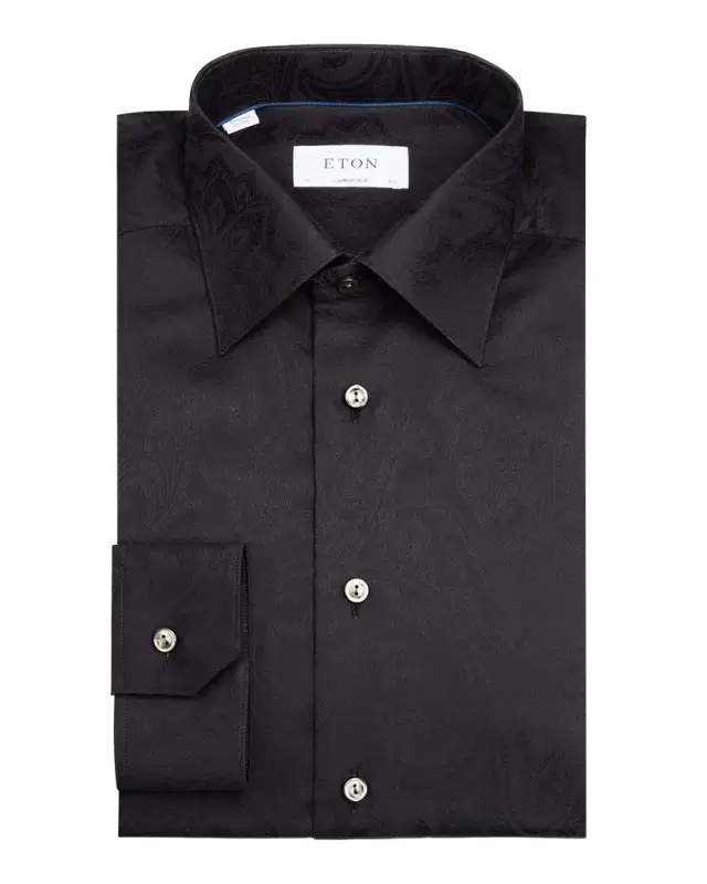 Men's Evening Floral Jacquard Contemporary-Fit Dress Shirt