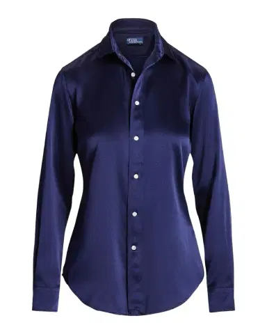 Polo Ralph Lauren Slim Fit Silk Shirt | Thumbnail 1