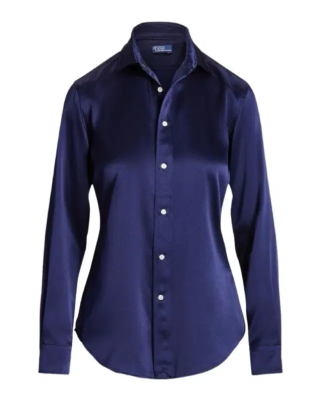 Slim Fit Silk Shirt