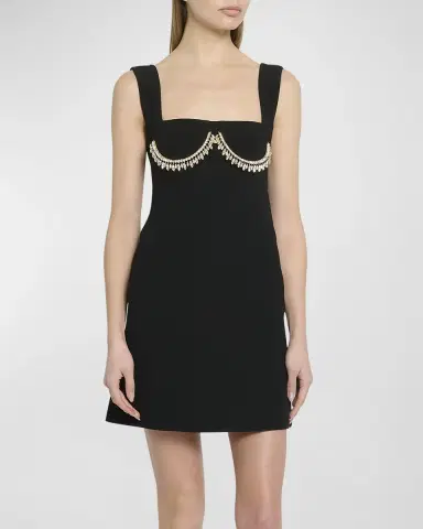 Giambattista Valli Crystal Bustier Sleeveless Mini Dress | Thumbnail 2