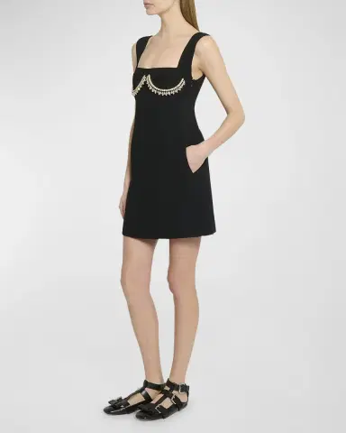 Giambattista Valli Crystal Bustier Sleeveless Mini Dress | Thumbnail 3