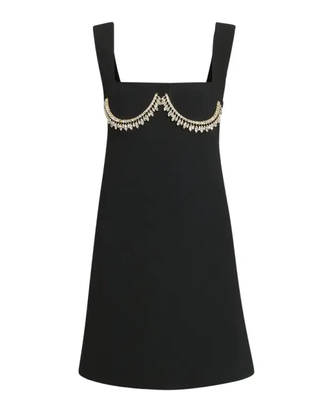 Crystal Bustier Sleeveless Mini Dress