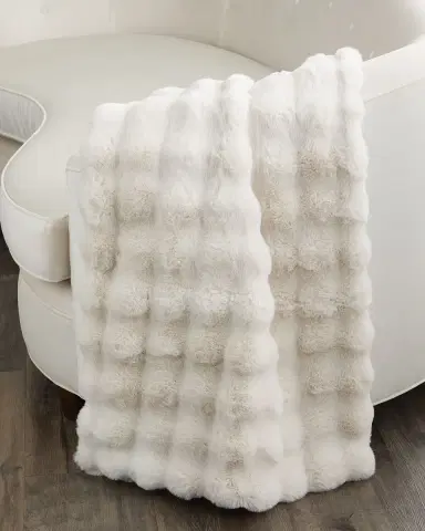 D.V. KAP Home Affair Faux Fur Throw, 55" x 72" | Thumbnail 2