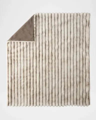 D.V. KAP Home Summit Faux Fur Throw, 55" x 72" | Thumbnail 3