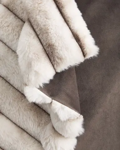 D.V. KAP Home Summit Faux Fur Throw, 55" x 72" | Thumbnail 4