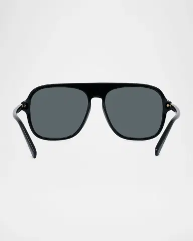 Stella McCartney Logo-Print Aviator Acetate Sunglasses | Thumbnail 4 Stella McCartney Logo-Print Aviator Acetate Sunglasses | Thumbnail 4