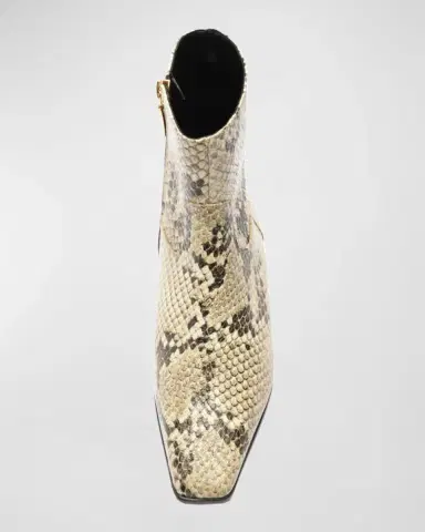 Schutz Helena Snake-Embossed Zip Ankle Booties | Thumbnail 4 Schutz Helena Snake-Embossed Zip Ankle Booties | Thumbnail 4
